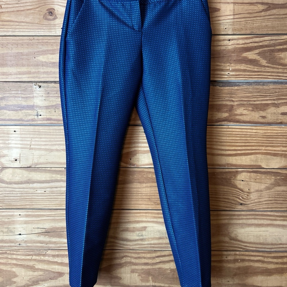 Express Navy Patterned Pants - Picture 2 of 8